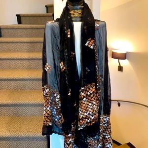 Hand stitched Scarf.